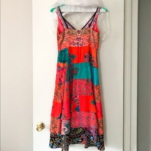 Romantic playful Nanette Lepore colorful sundress